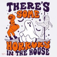 Funny Halloween Theres Some Horrors In The House Women's Hoodie thumb 2