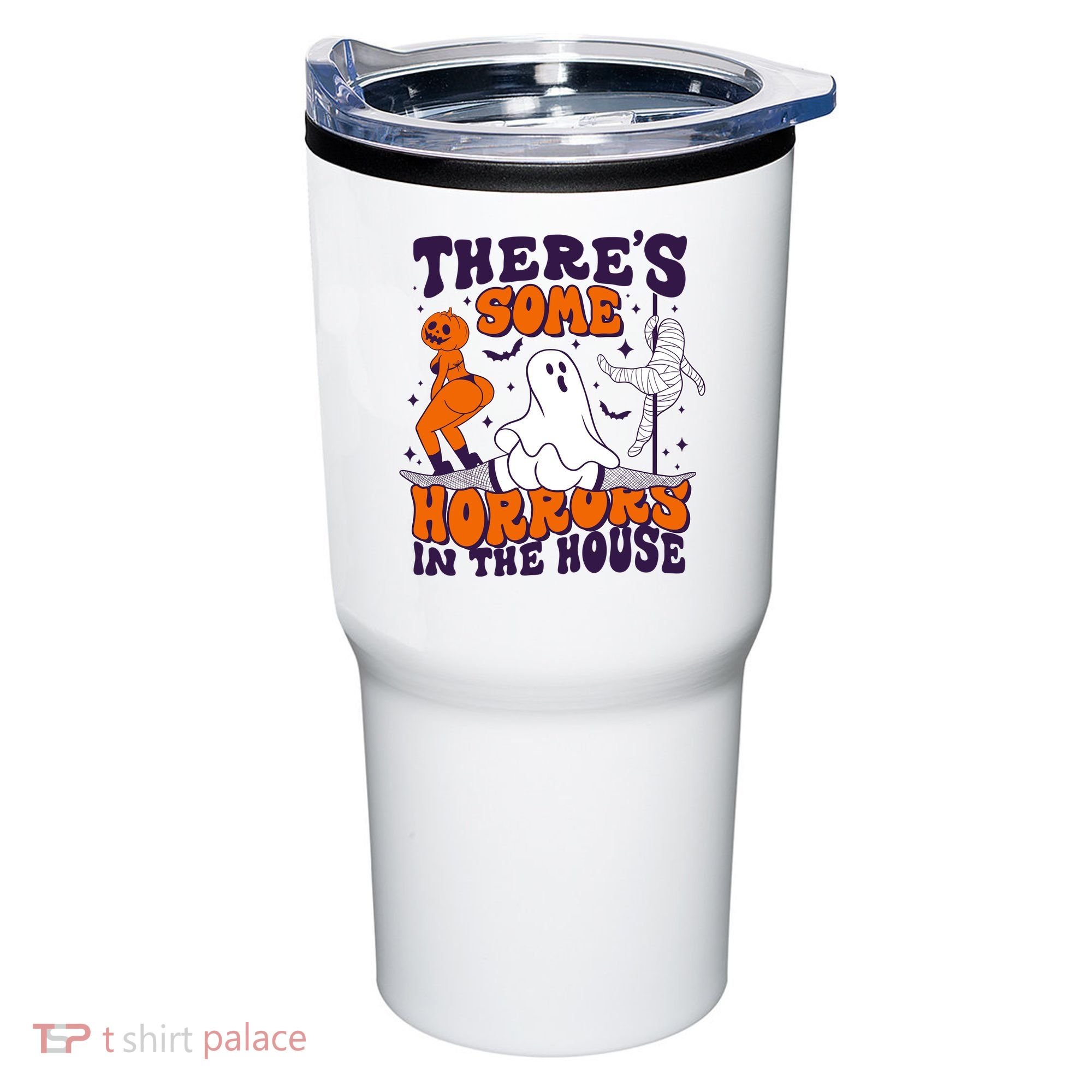 Funny Halloween Theres Some Horrors In The House Tumbler