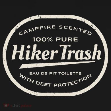 Funny Hiker Trash Logo Design For Long Distance Backpackers USA-Made Doggie Bandana