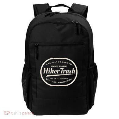 Funny Hiker Trash Logo Design For Long Distance Backpackers Backpack