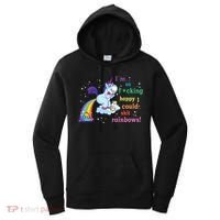 Fabulous Happy Unicorn Farting Rainbow Gift Women's Hoodie thumb 0