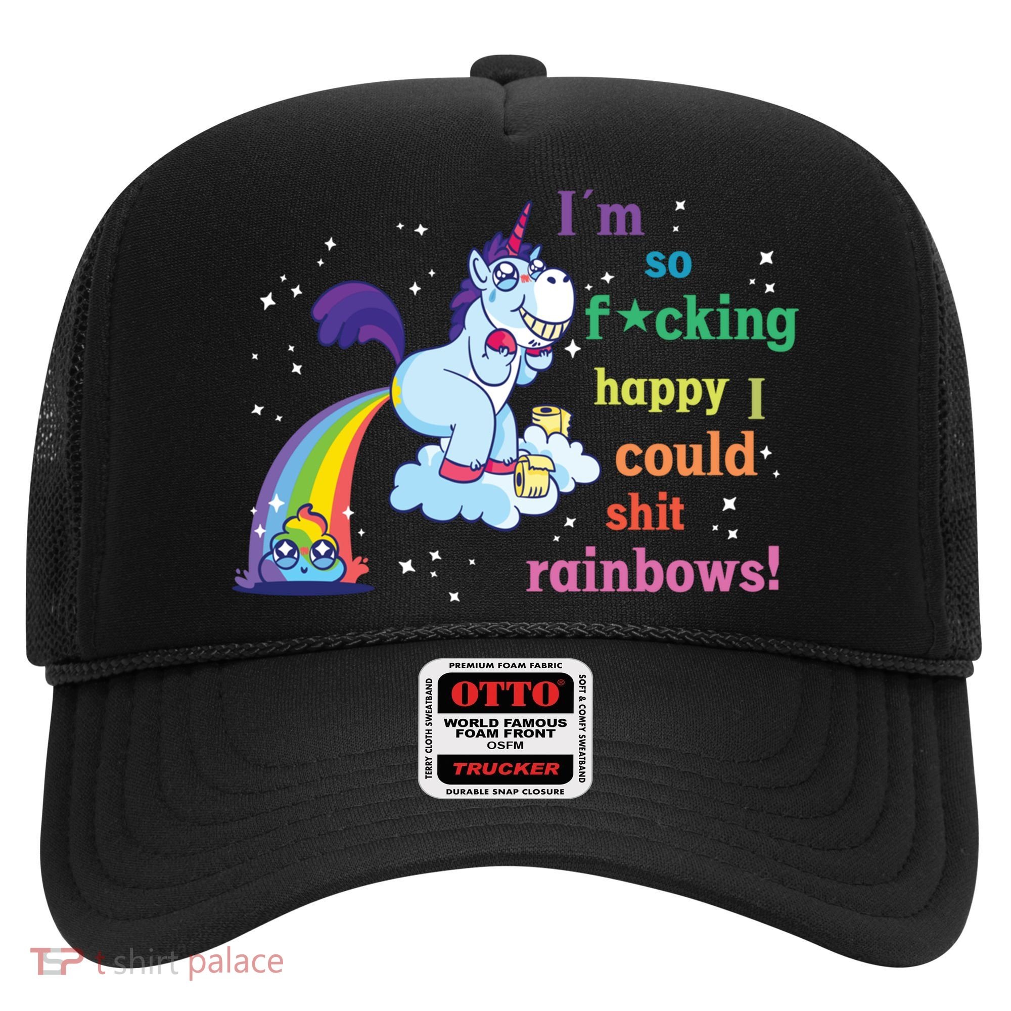 Fabulous Happy Unicorn Farting Rainbow Gift Hat