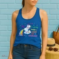 Fabulous Happy Unicorn Farting Rainbow Gift Women's Tank Top thumb 2