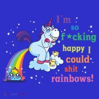 Fabulous Happy Unicorn Farting Rainbow Gift Baby Bodysuit thumb 2