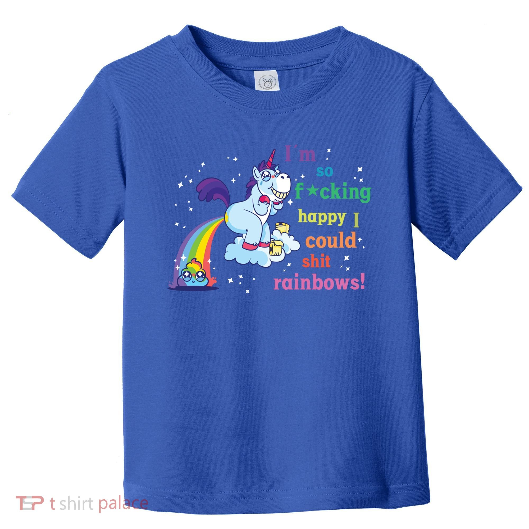 Fabulous Happy Unicorn Farting Rainbow Gift Toddler T-Shirt