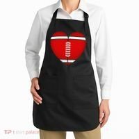 Football Heart Valentine's Day Fors Apron thumb 2