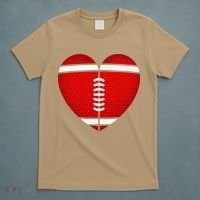 Football Heart Valentine's Day Fors T-Shirt thumb 5