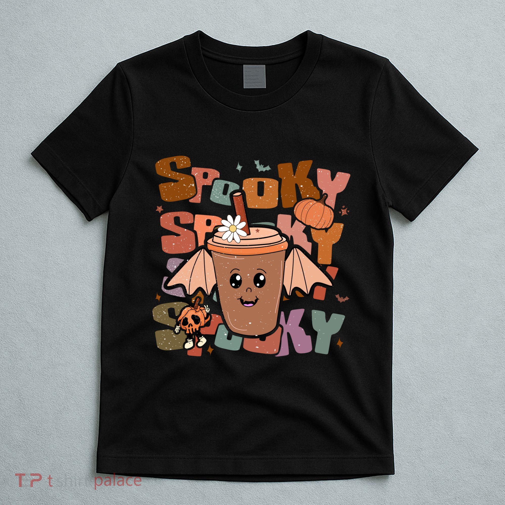 Funny Halloween Vibes Retro Spooky Ghost Boo Spooky Season Gift T-Shirt