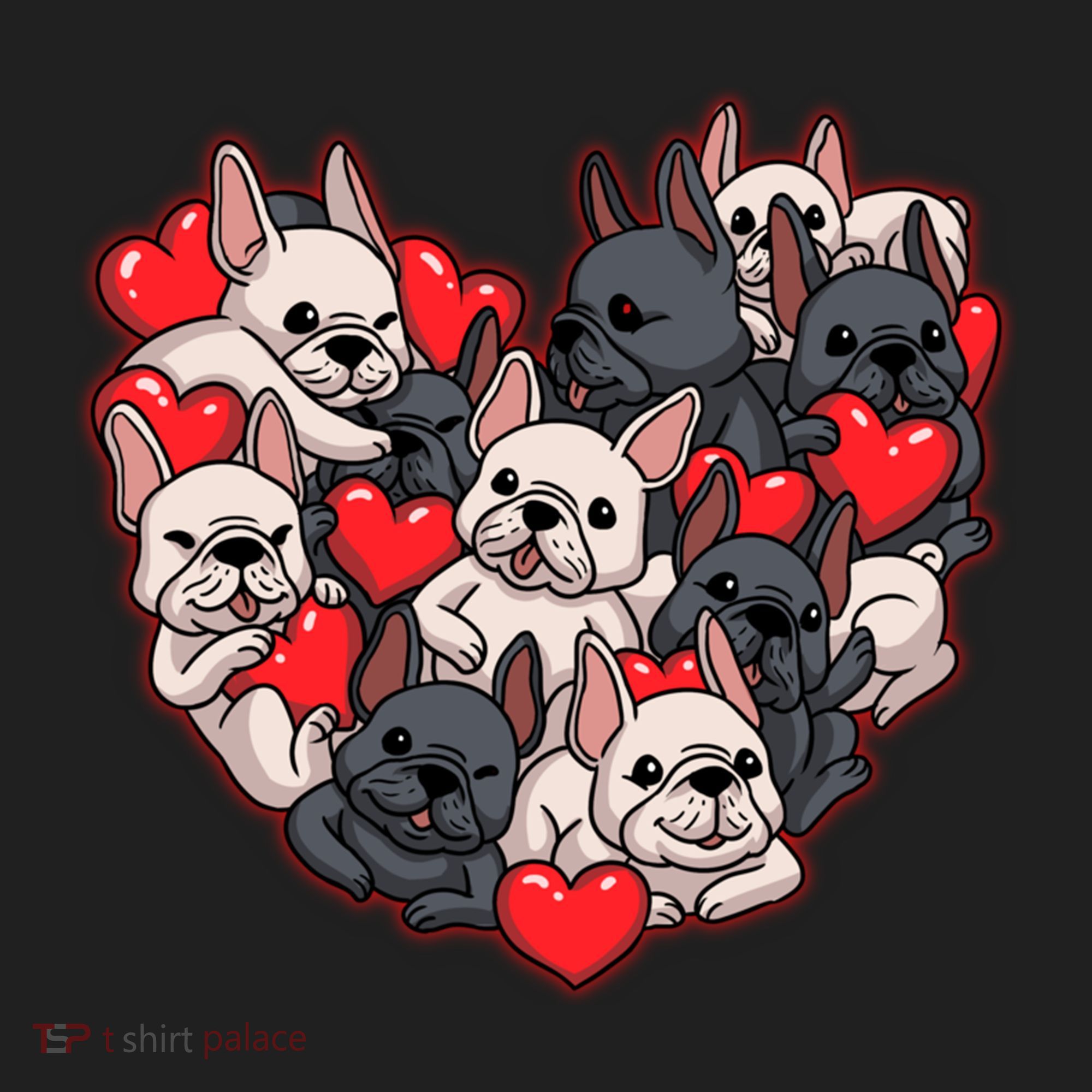 Frenchie Heart Valentines Great Gift Love French Bulldog Gift Meaningful Gift Beanie