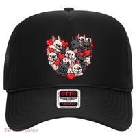 Frenchie Heart Valentines Great Gift Love French Bulldog Gift Meaningful Gift Hat thumb 0