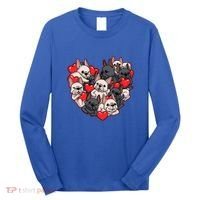 Frenchie Heart Valentines Great Gift Love French Bulldog Gift Meaningful Gift Long Sleeve Shirt thumb 0