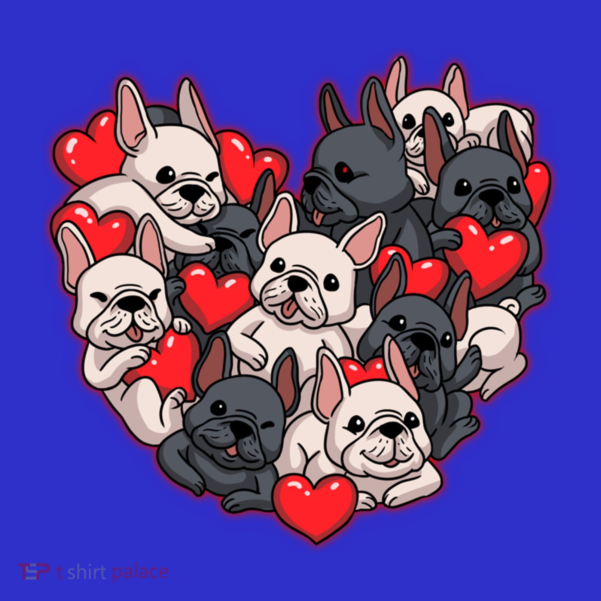 Frenchie Heart Valentines Great Gift Love French Bulldog Gift Meaningful Gift Apron