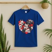 Frenchie Heart Valentines Great Gift Love French Bulldog Gift Meaningful Gift T-Shirt thumb 2