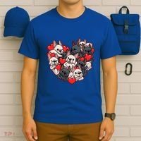 Frenchie Heart Valentines Great Gift Love French Bulldog Gift Meaningful Gift T-Shirt thumb 6