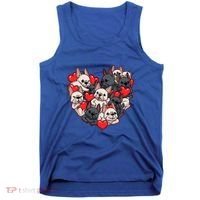 Frenchie Heart Valentines Great Gift Love French Bulldog Gift Meaningful Gift Tank Top thumb 0