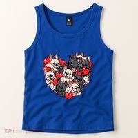 Frenchie Heart Valentines Great Gift Love French Bulldog Gift Meaningful Gift Tank Top thumb 2