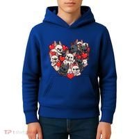 Frenchie Heart Valentines Great Gift Love French Bulldog Gift Meaningful Gift Kids Hoodie thumb 4
