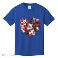 Frenchie Heart Valentines Great Gift Love French Bulldog Gift Meaningful Gift Kids T-Shirt thumb 0