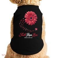 Falth Hope World AIDS Day Awareness Daisy Flower Ribbon Doggie Tank thumb 0