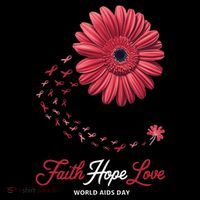 Falth Hope World AIDS Day Awareness Daisy Flower Ribbon Coffee Mug thumb 5