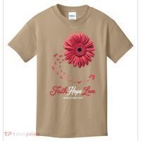 Falth Hope World AIDS Day Awareness Daisy Flower Ribbon Kids T-Shirt thumb 0