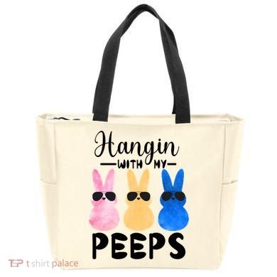 Funny Hangin With My Peeps Easter Bunny Chillin With Peeps Gift Bag