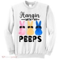 Funny Hangin With My Peeps Easter Bunny Chillin With Peeps Gift Sweatshirt thumb 0