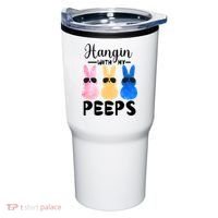 Funny Hangin With My Peeps Easter Bunny Chillin With Peeps Gift Tumbler thumb 0