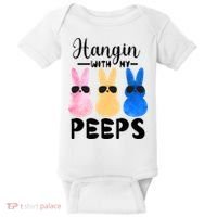Funny Hangin With My Peeps Easter Bunny Chillin With Peeps Gift Baby Bodysuit thumb 0