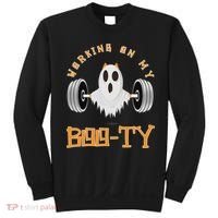 Funny Halloween Workout Gym Working On My Boo Ty Ghost Sweatshirt thumb 0