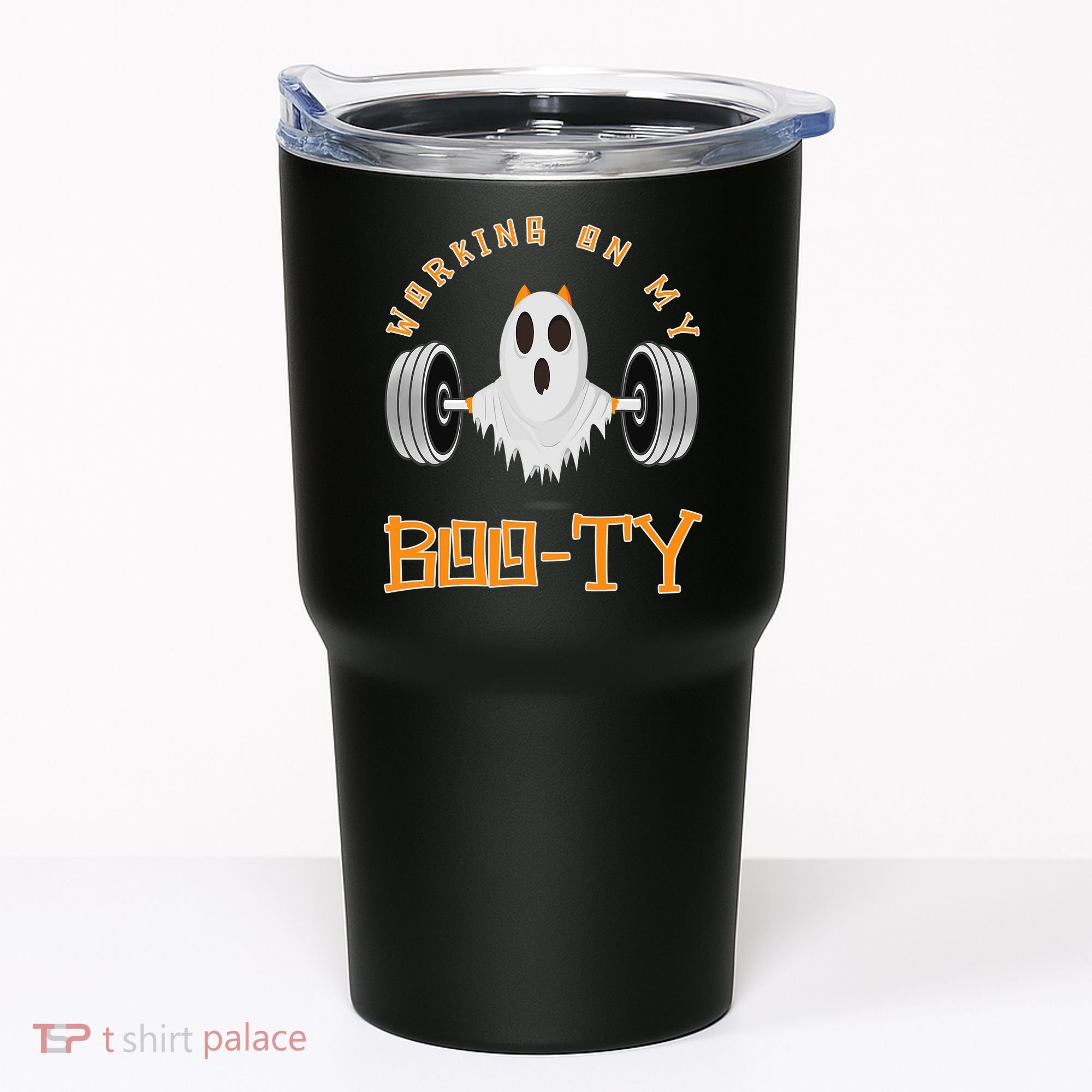 Funny Halloween Workout Gym Working On My Boo Ty Ghost Tumbler