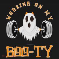 Funny Halloween Workout Gym Working On My Boo Ty Ghost Mousepad thumb 1