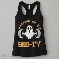 Funny Halloween Workout Gym Working On My Boo Ty Ghost Women's Tank Top thumb 3