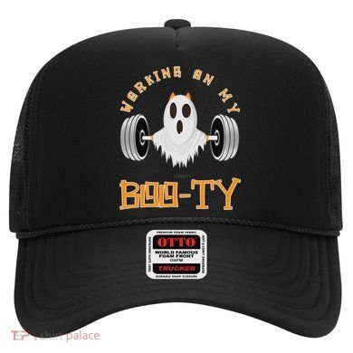 Funny Halloween Workout Gym Working On My Boo Ty Ghost Hat