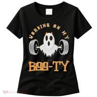 Funny Halloween Workout Gym Working On My Boo Ty Ghost Women's T-Shirt thumb 0