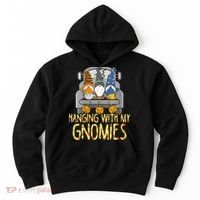 Funny Hanging With My Gnomies Halloween Gnome Hoodie thumb 0
