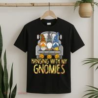 Funny Hanging With My Gnomies Halloween Gnome T-Shirt thumb 2