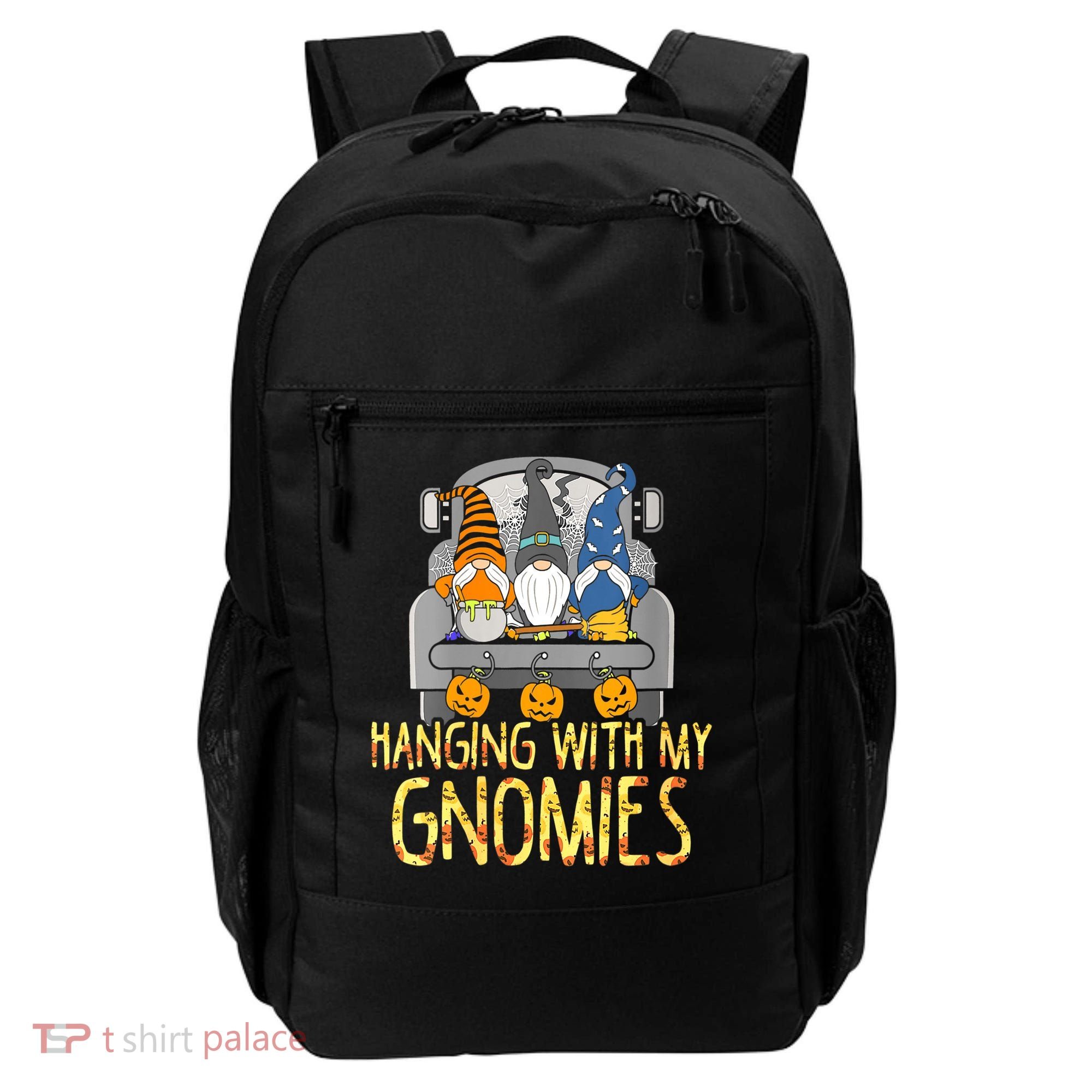 Funny Hanging With My Gnomies Halloween Gnome Backpack