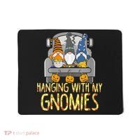 Funny Hanging With My Gnomies Halloween Gnome Mousepad thumb 0