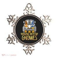 Funny Hanging With My Gnomies Halloween Gnome Ornament thumb 0