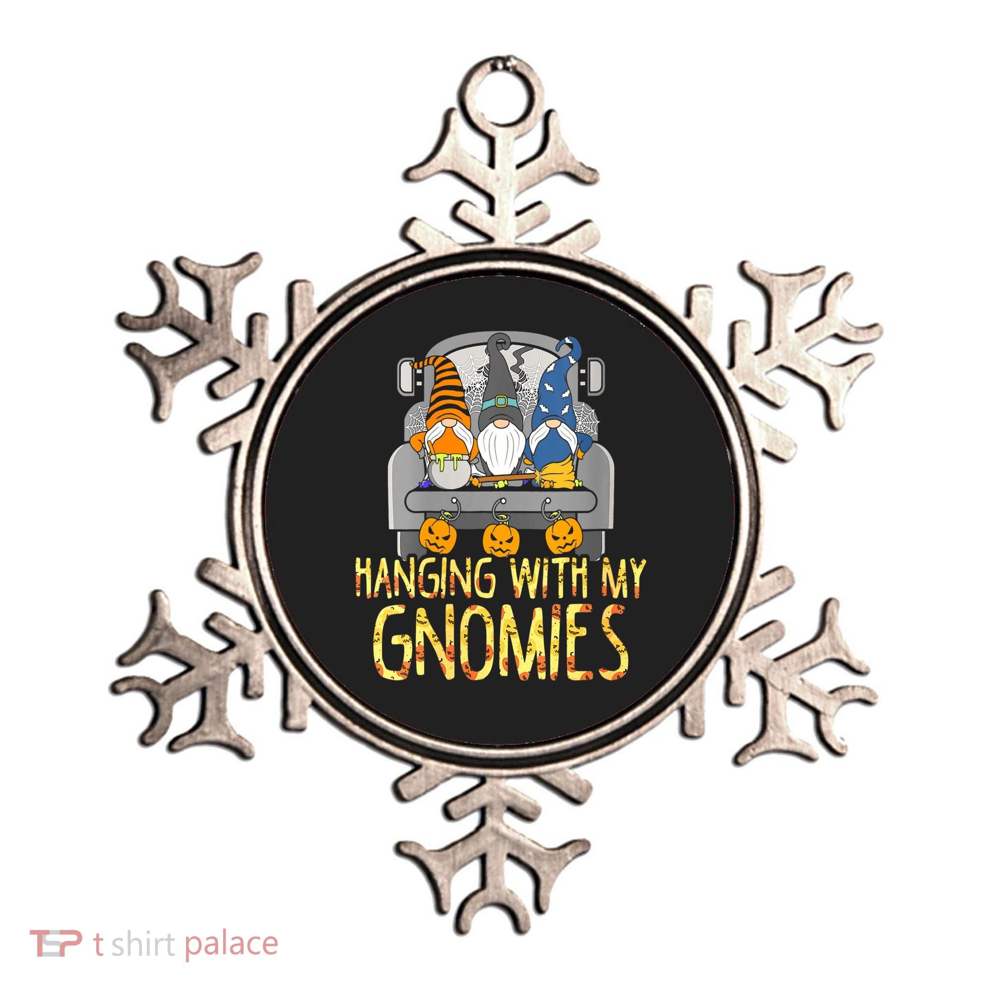 Funny Hanging With My Gnomies Halloween Gnome Ornament