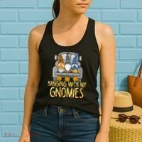 Funny Hanging With My Gnomies Halloween Gnome Women's Tank Top thumb 2