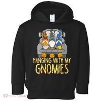 Funny Hanging With My Gnomies Halloween Gnome Toddler Hoodie thumb 0