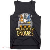 Funny Hanging With My Gnomies Halloween Gnome Tank Top thumb 0