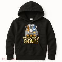 Funny Hanging With My Gnomies Halloween Gnome Kids Hoodie thumb 0