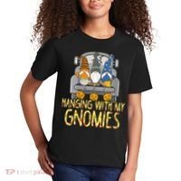 Funny Hanging With My Gnomies Halloween Gnome Kids T-Shirt thumb 2