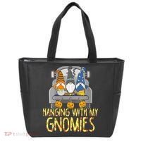 Funny Hanging With My Gnomies Halloween Gnome Tote Bag thumb 0