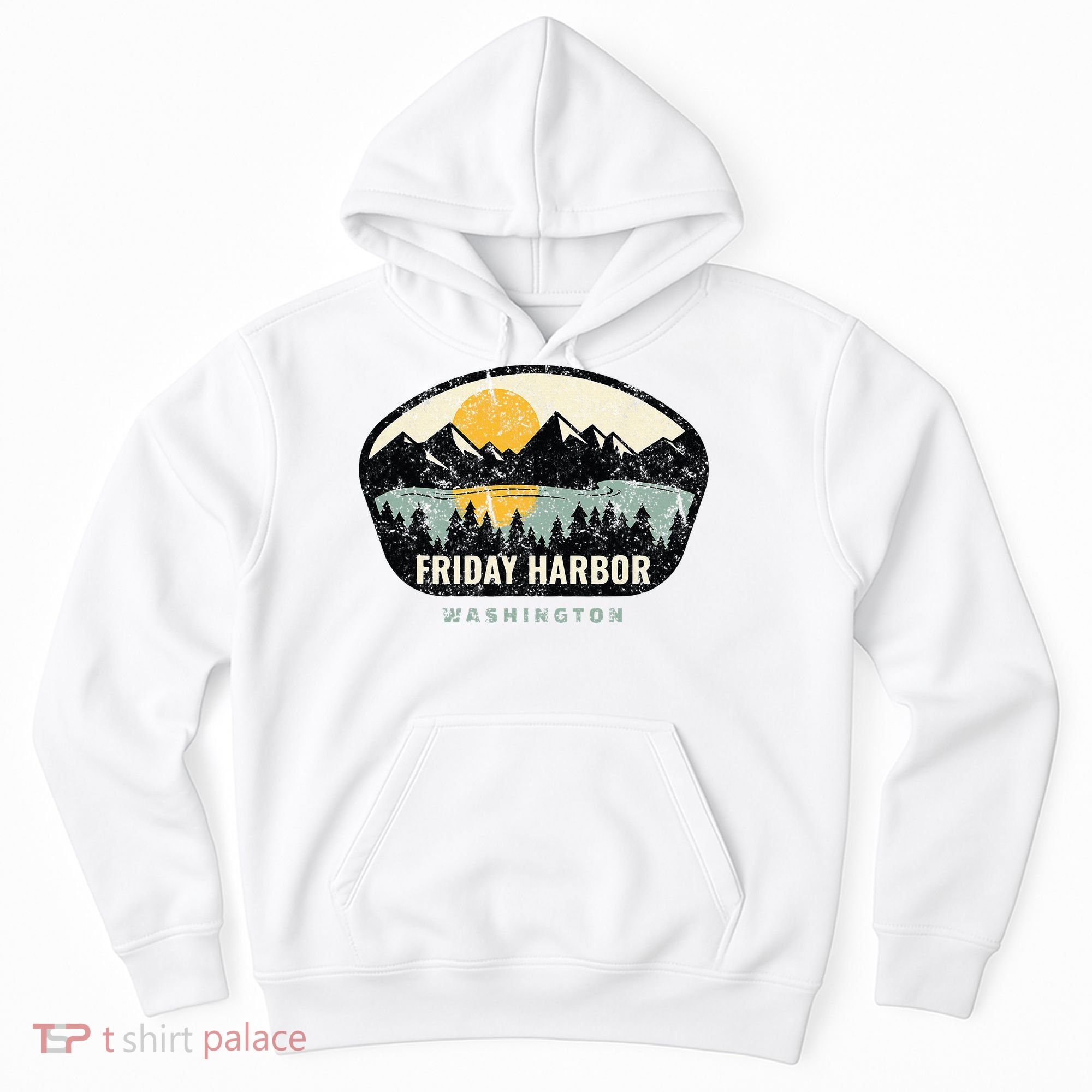 Friday Harbor Washington Outdoors San Juan Vacation Hoodie