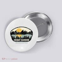 Friday Harbor Washington Outdoors San Juan Vacation Button thumb 0