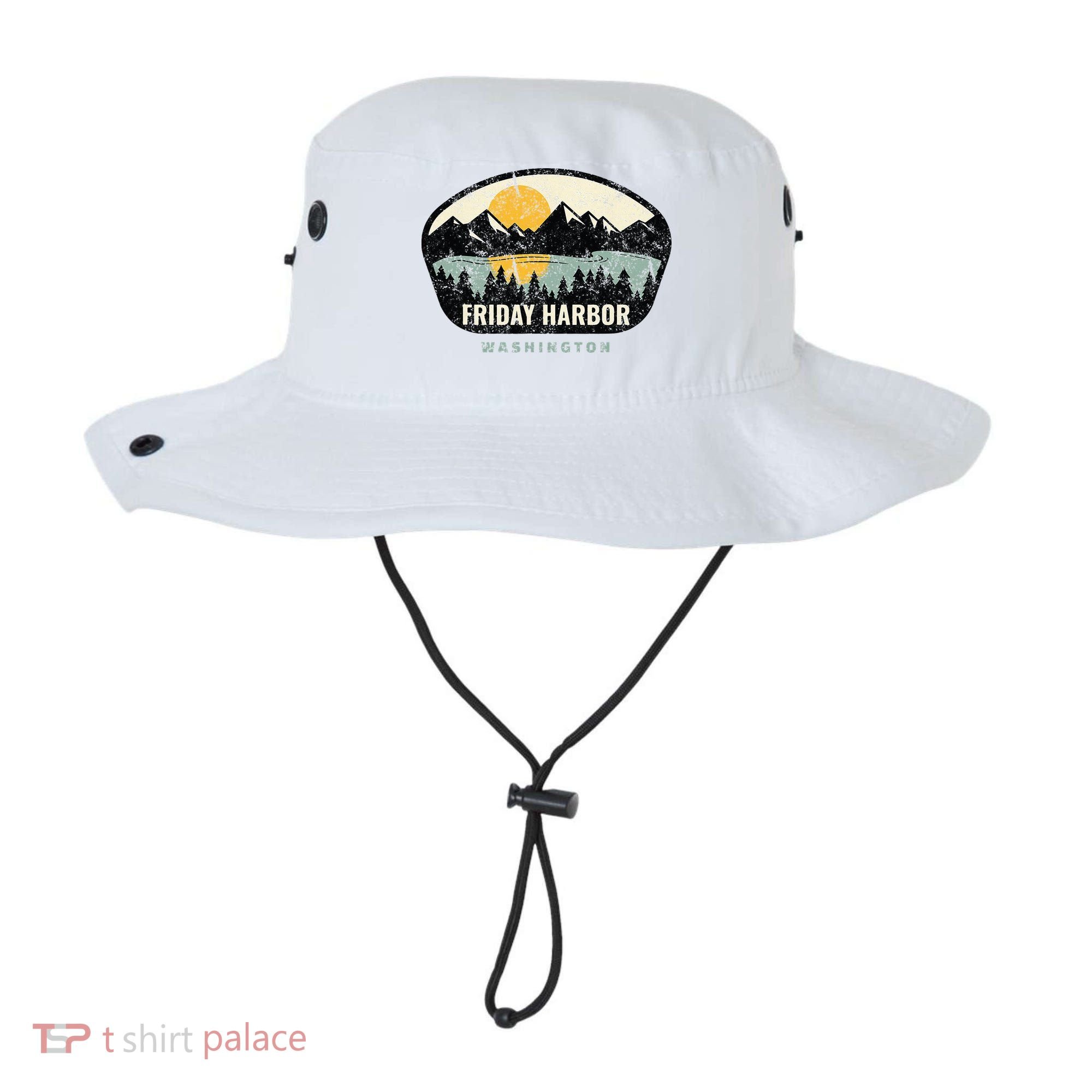 Friday Harbor Washington Outdoors San Juan Vacation Bucket Hat